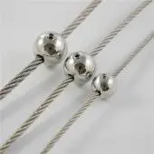 Шариковый стопор для троса, полированный, А4 (AISI 316)