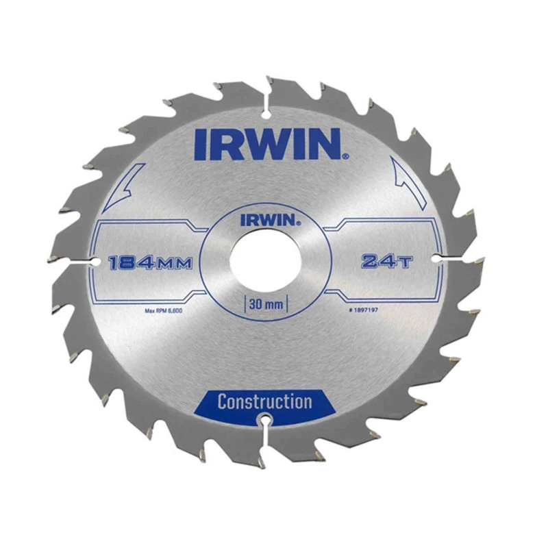 IRWIN Диск пильный по деревоматериалам IR CSB 184x24Tx30 | 1897197