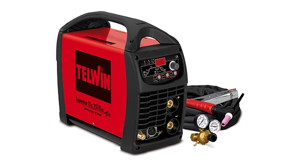TELWIN Аппарат аргонно-дуговой сварки Telwin SUPERIOR TIG 251 DC-HF/LIFT VRD 400V+ACC | 816116