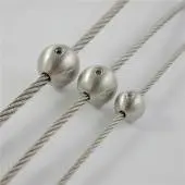 Шариковый стопор для троса, шлифованная поверхность, А4 (AISI 316)