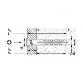 MNA-Z Дюбель-цвях з циліндричним бортиком 6x40/10 | MUNGO 1122604Z