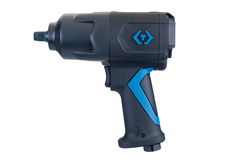 KING TONY Пневматический гайковерт 1/2" 1356 Нм композитный корпус с набором головок | P33461-100B