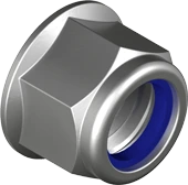 Гайка нержавеющая самоконтрящаяся с фланцем зубчатая DIN 6926