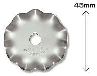 Лезвие OLFA WAB45-1 фигурное круговое для RTY-2/G,/DX, большая волна, 45мм