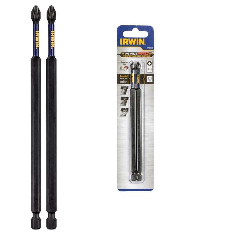 IRWIN Бита IMPACT PRO 1/4"/152мм PH2 2шт, | IW6061315