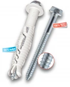 KPR-FAST Дюбель с удлиненной распорной частью с шурупом с шестигранной головкой 14 х360
