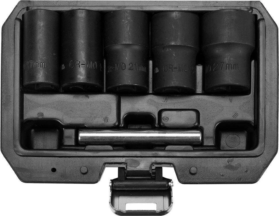 YATO Набір екстракторів YATO : квадрат-1/2", М17-27 мм, Cr-Mo, для видалення зломаних гвинтів 6 Од. 