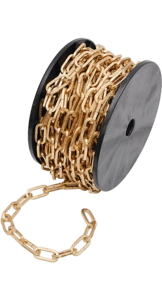 Цепь "Квадрат с узором" 4,0 золотая, бухта 20 мп