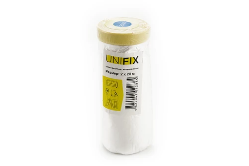 Пленка защитная с малярной лентой 2000мм*20м UNIFIX