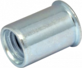 Гайка-заклепка круглая головка впотай M6-L (основа 2,5-5,0 мм.)