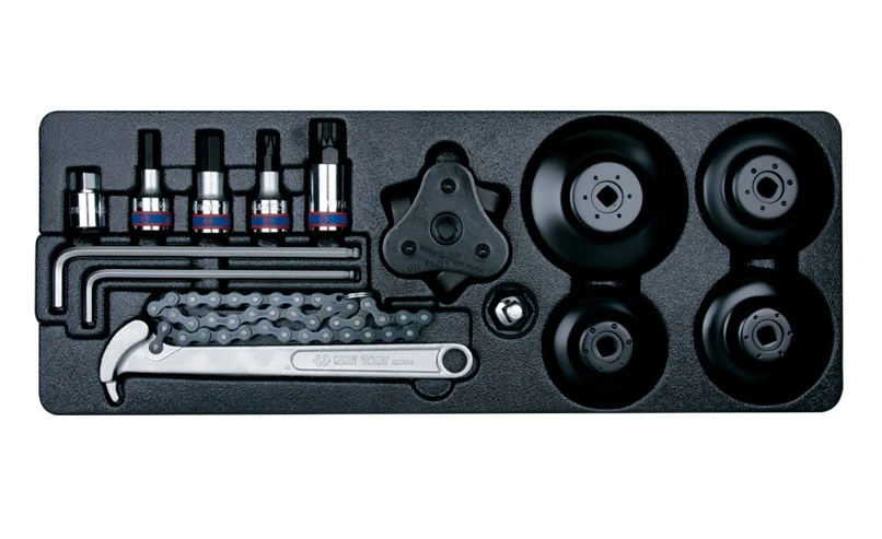 KING TONY Набор инструмента комбинированный для откручивания масляных фильтров 13 предметов | 9-9011