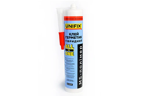 Герметик гибридный MS-полимер ALL IN ONE UNIFIX (белый) 280 мл