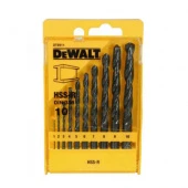 Набор сверел DeWalt HSS-R по металлу d=1--10, 10шт DT5911