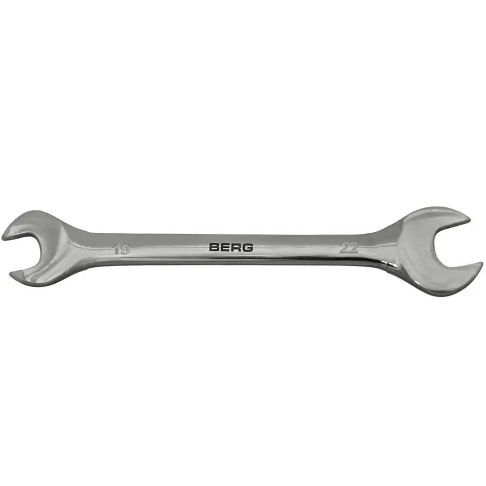 Ключ ріжковий двосторонній Cr-V 19x22мм Berg | 48-112