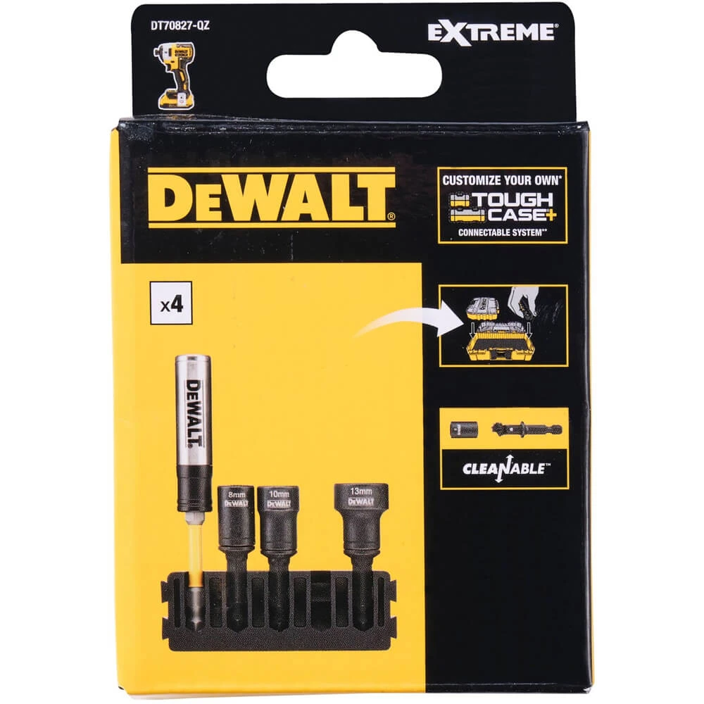 Касета з набором головок знімних  та тримачем DeWalt, EXTREME IMPACT, 5 шт. | DT70827