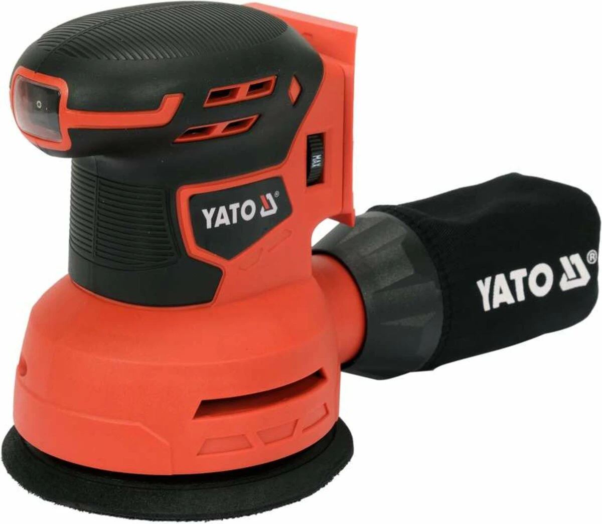 YATO Шліфмашина ексцентрикова акумуляторна YATO : 18В, 125 мм(БЕЗ АКУМУЛЯТОРА)  | YT-82753