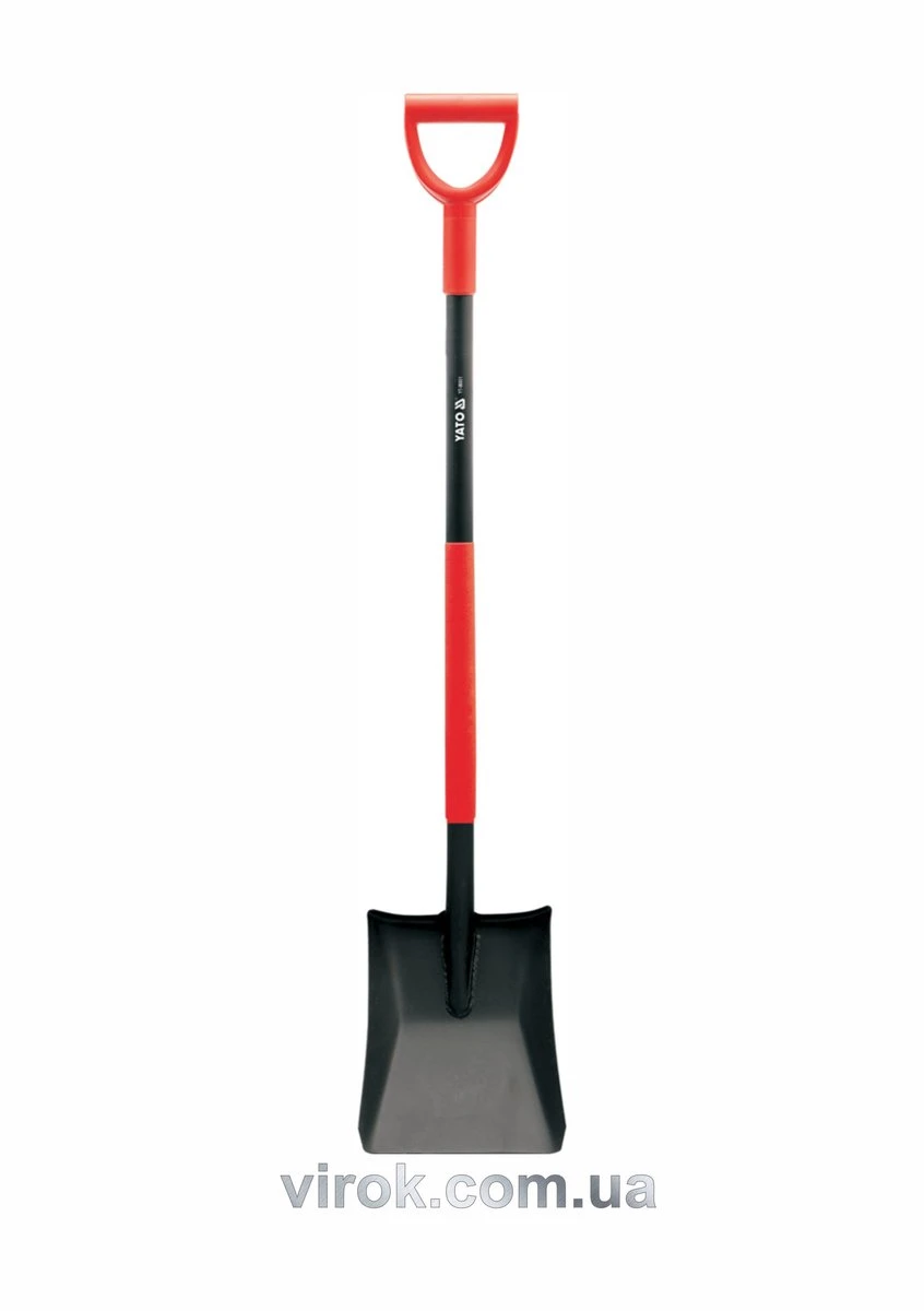 YATO Лопата совкова YATO : Підвищені борти, держак, "DY" прогумована ручка, L= 1200 мм  | YT-86801