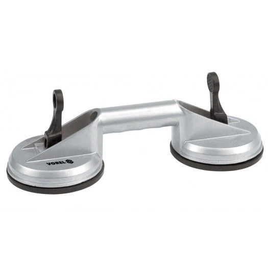 VOREL Присоска для монтажу скла подвійна : d= 115 мм, m= 70 кг, алюміній  | 05312
