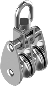 Блок нержавеющий двойной, нержавеющий шкив, aisi 304 / A2 /// 8390