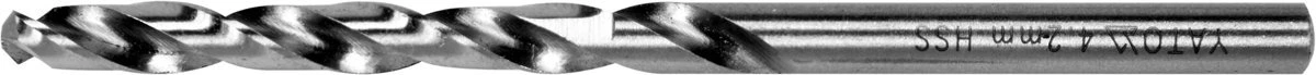 YATO Свердло по металу YATO HSS 4241 PREMIUM, Ø=4,2х75мм до.нержавіючої і високолегов. сталі, литва 