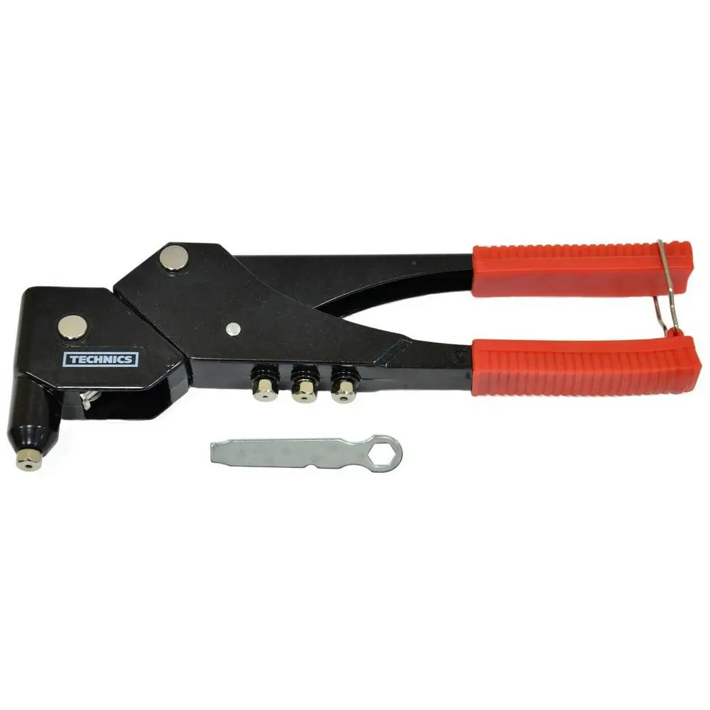 Заклепник металевий поворотний 360°, зі змінними головками Technics | 24-520