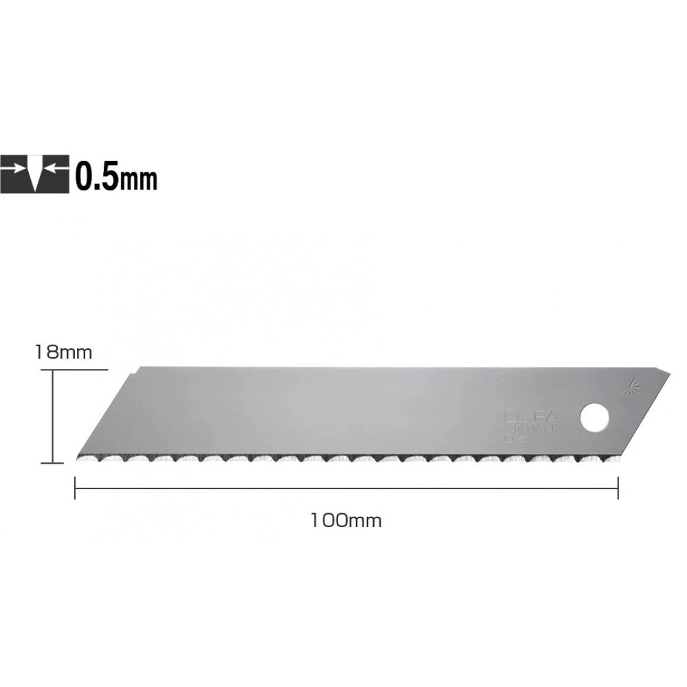 Лезвие OLFA LWB-3B INSULATION BLADE 100х18мм 3шт, 0,5мм (325510) (вместо C132401)
