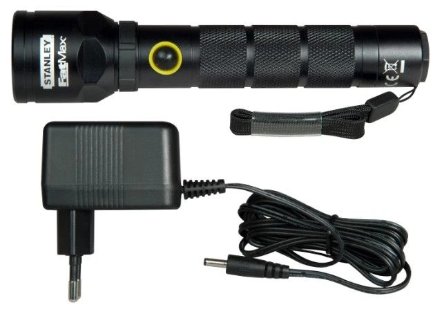 STANLEY 1-95-154 Фонарь светодиодный "FatMax Aluminium Torch Rechargeable" с алюминиевым корпусом