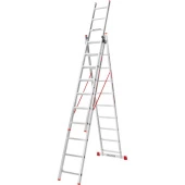 Драбина алюмінієва 3-х секційна Квітка PRO (3х10 сходинок) (110-9310)