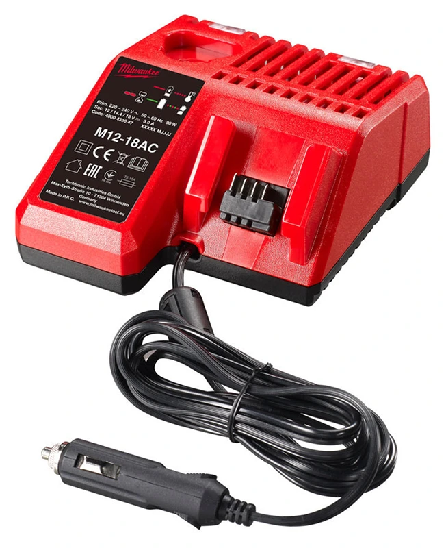 MILWAUKEE Зарядний пристрій , M12-18 AC 12В (автомобільний) | 4932459205