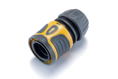 Коннектор быстросъемный обрезиненный с аквастопом 1/2 для шланга 1/2 СИЛА