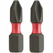 MILWAUKEE Біта SHOCKWAVE , PH2, 25мм, (2шт) | 4932430852