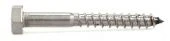 Шуруп по дереву нержавеющий с шестигранной головкой  6х120 DIN 571