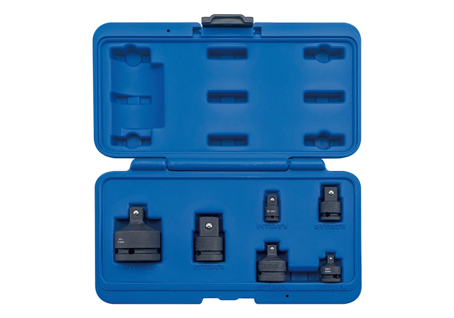 KING TONY Набор адаптеров ударных 1/4"+3/8"+1/2"+3/4" 6 предметов | 786P06