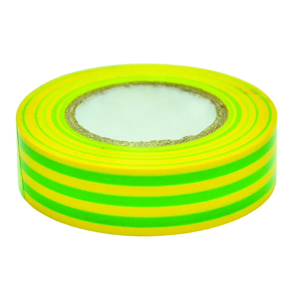 Ізострічка ПВХ зелено-жовта 19мм х 20м Technics | 10-712