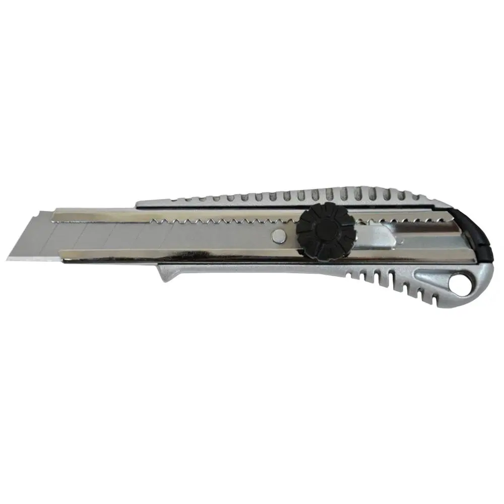 Ніж металевий з обертовим фіксатором зміцнений 18мм Favorit | 13-270