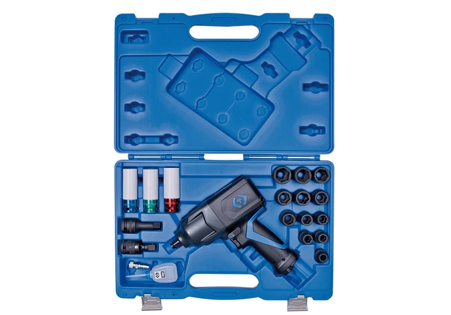 KING TONY Пневматический гайковерт 1/2" 1288Нм композит с набор. головок. 20 пр. | 44801AMP