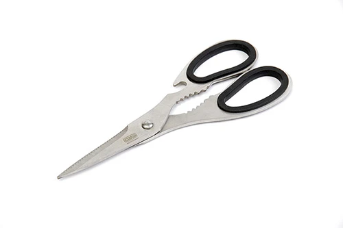 Ножницы хозяйственные железные ручки с резиновой вставкой 19см СИЛА