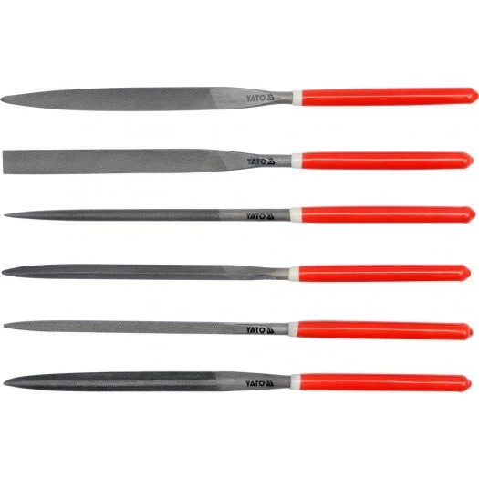 YATO Надфілі YATO : L= 180/85 мм, b= 5 мм. Набір 6 шт.  | YT-6162