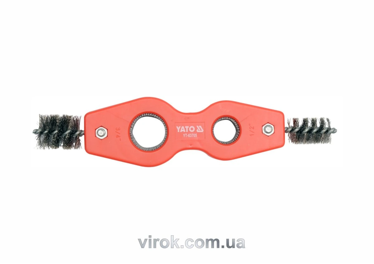 YATO Щітка для внутрішньої очистки труб YATO : 2 в 1, Ø= 15; 22 мм  | YT-63705