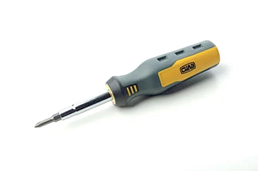 Отвертка универсальная CrV "Перевёртыш" (4 насадки) СИЛА