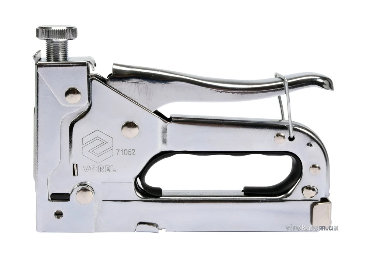 VOREL Степлер металевий з регулюванням для скоб h= 4- 14/ 11,2х 0,7 мм  | 71052