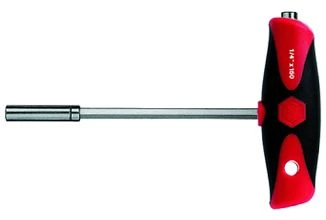 Wiha W26179 Держатель бит с Т-рукояткой Comfort Grip магнитный 1/4", C 6,3, 150x100 мм