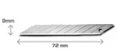 Лезвия OLFA DKB-5 упаковка 5шт; 9мм с углом 30 ° для графических работ; для ножа SAC-1