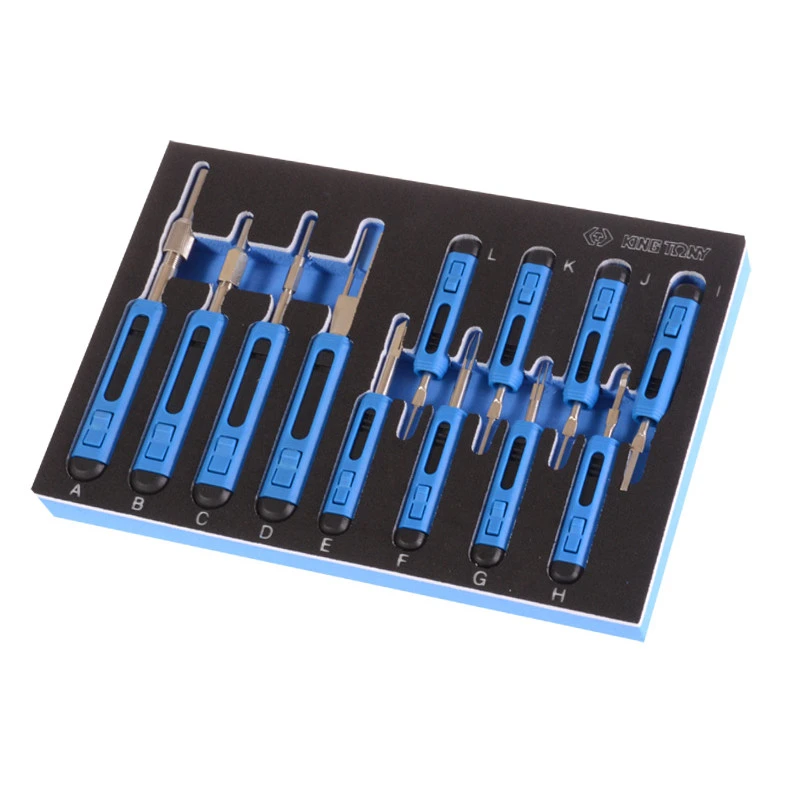 KING TONY Набор для демонтажа клемм электропроводки в ложементе | 9DT11E