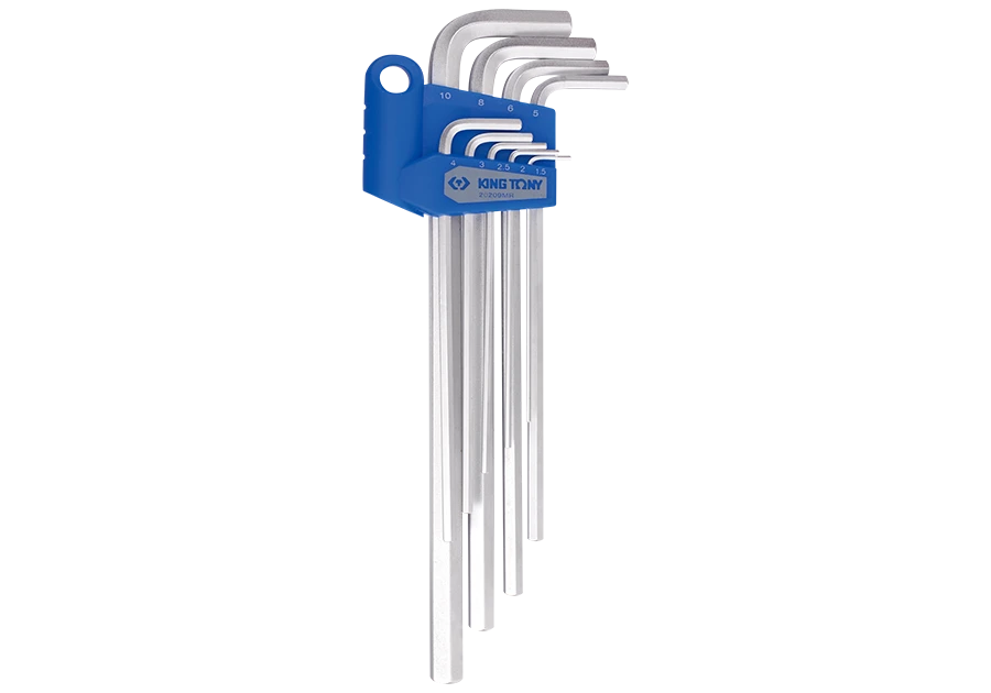 KING TONY Набор шестигранников 9 ед. экстрадлинных Г-обр. 1,5-10мм | 20209MR