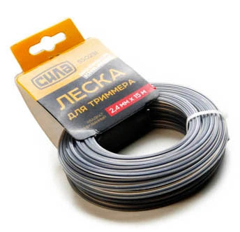 Леска для триммера 1,6мм крученый квадрат 15м СИЛА