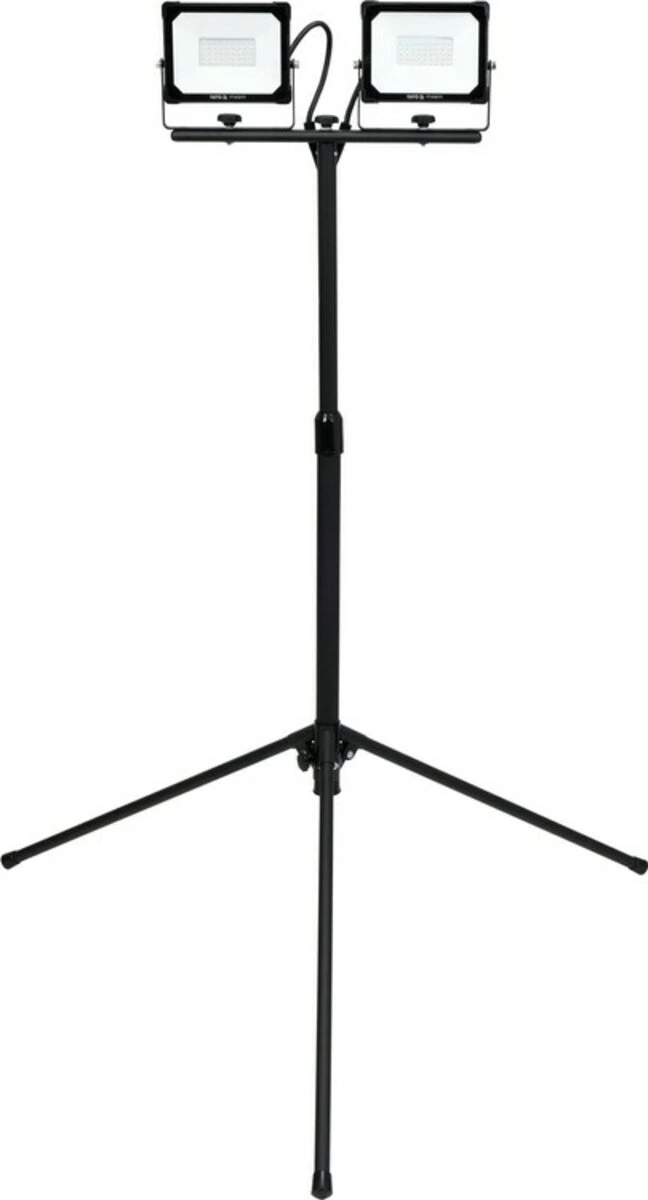 YATO Прожектори з SMD-діодним випромін. YATO: 2x 30 Вт, 230 В, x2850 Lm, на штативі h= 0.6-1.22 м  |
