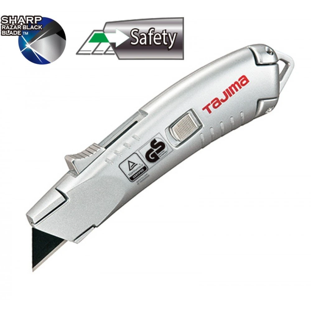 TAJIMA Нож V-REX трапеция с выдвижным лезвием серебристый алюминиевый корпус VR103S