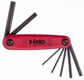 FELO Набор ключей шестигранных комбинированный 7 шт 2 / 2,5 / 3,0 / 4,0 / 5,0 / 6,0 / 8,0 мм. // 345