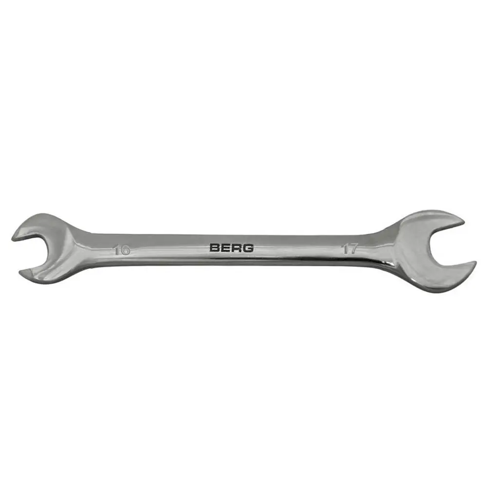 Ключ ріжковий двосторонній Cr-V 16х17мм Berg | 48-109